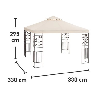 Paviljon Cangas bež 295 cm x 330 cm x 330 cm