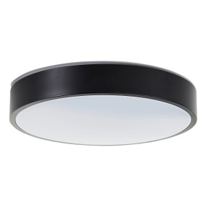 Brilliant LED stropna svetilka Vadin črno bela Ø 33 cm