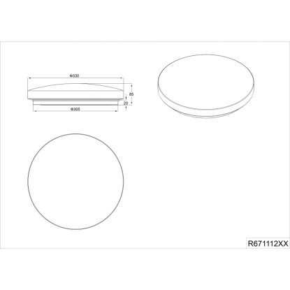 LED stropna svetilka Chara bela z 1-spotom 12 W 1000 lm