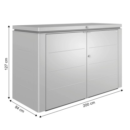 Biohort HighBoard Vel. 200 kovinsko srebrna