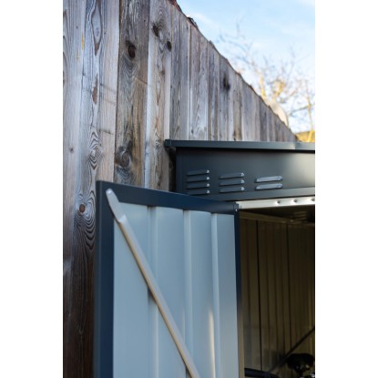 Globel kovinski zidni rastlinjak Lean-To 58 Š x G: 144 cm x 234 cm Antracitna