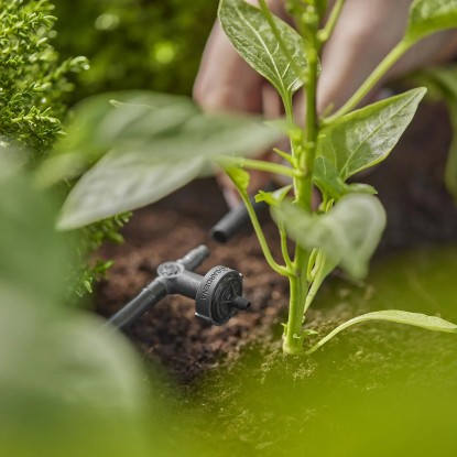 Gardena Vrstni kapljalnik z izravnavo tlaka za zanesljivo zalivanje 10 kos