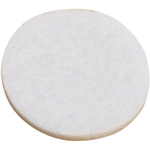 Klobučevinasti drsniki Samolepilni Ø 17 mm 20 kosov Bele barve