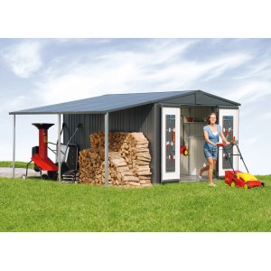 Biohort Stranski nadstrešek za Europa Vel. 4/5 kremenčevo siva kovinska