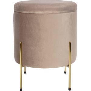 Tabure Modern Antique Ø 34 cm V: 45 cm Bež