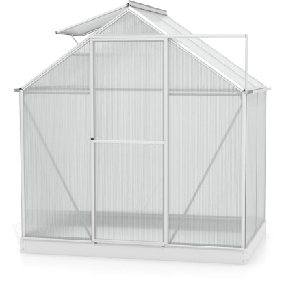 Vitavia rastlinjak Triton 2500 HKP 6 mm Aluminijasto-prazen 2,6 m² s temeljem