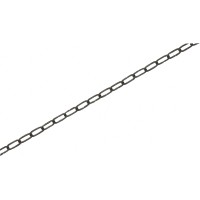 LUX-TOOLS Okrasna veriga Črna 2 mm x 2 mm Metrsko blago