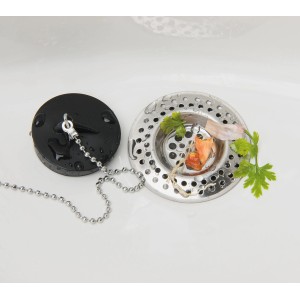 Wenko Mrežica za odtok nerjavno jeklo svetleče 2 kosa