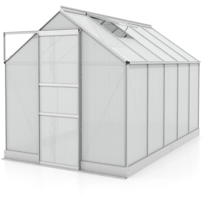 Vitavia rastlinjak Apollo 6200 HKP 6 mm Aluminijasto-prazen 6,2 m² s temeljem