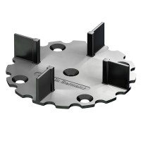 Fugirni križec Pro 3 mm s podstavkom, črn