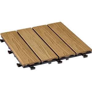 Plošče na klik iz WPC v videzu bangkiraia 6 kosov 30 cm x 30 cm