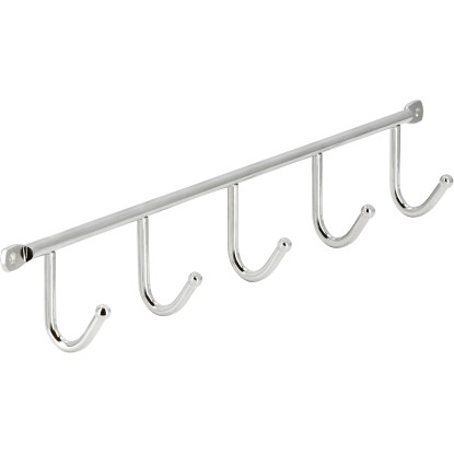 Siro Letvica s kljukicami 2081 kovina krom sijajni dolžina 350 mm 5 kavljev
