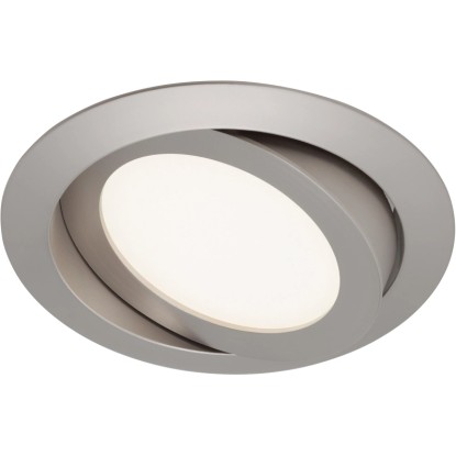 Briloner Vgradna LED-svetilka Nikelj mat Vrtljiva V: 3,4 cm Ø: 14 cm