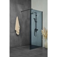 Aquaart Tuš stena Vetro Black 120 cm x 200 cm
