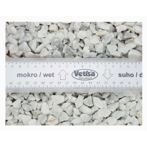 Vetisa Marmorni pesek Bianco Carrara 9 - 12 mm bela 10 kg