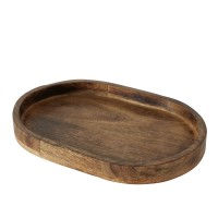 Boltze Pladenj Ovolio majhen 19 cm x 29 cm temno rjav