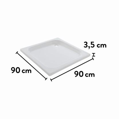 baliv Tuš kad DW.90.30 E Kvadratna 90 cm x 90 cm