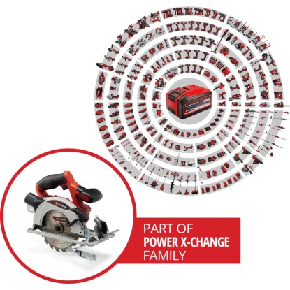 Einhell Power x-Change baterijska ročna krožna žaga TE-CS 18/165 Li Solo
