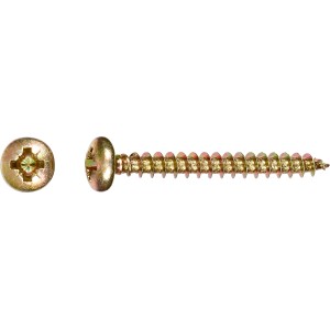 LUX Uni. vijak s polokroglo glavo in PZ utorom Ø 5 x 20 mm rum. pocink. 15 kos