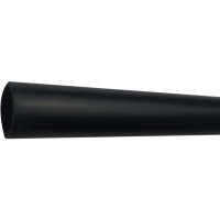 Arcansas Okrogla cev 0,8 cm x 100 cm PVC mat črna