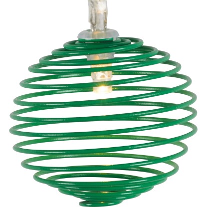 Solarna svetlobna LED-veriga Pisana 10 LED spiralnih latern