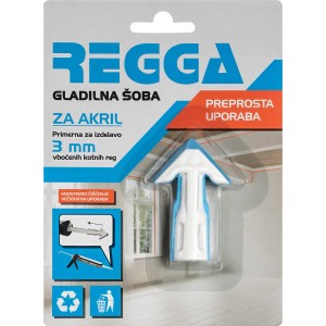 Regga Gladilna šoba za akril modra 3 mm