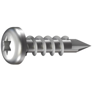 Vrtalni vijak z dvignjeno glavo GS Terrassen 4,8 mm x 25 mm, utrjen