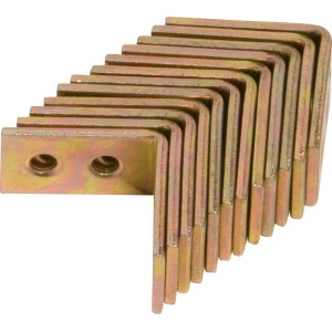 Vezni kotnik rumen pocinkan 50 mm x 50 mm x 15 mm