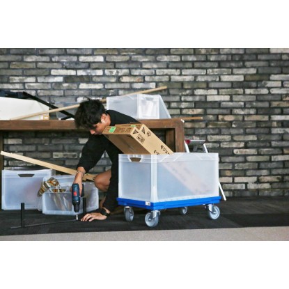 Eurobox-System Zaboj z odprtinami 60 x 40 x 22 cm Siv