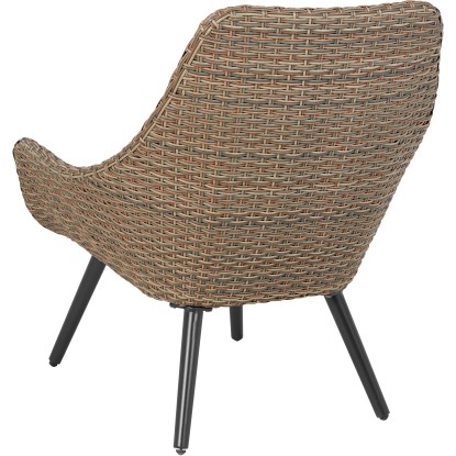 Komplet balkonskega pohištva Aliceville 3-delni poliratan zeleno-siva