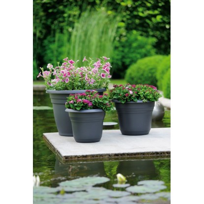 Florus Cvetlični lonec Fiore Alessia Ø 20 cm antracit