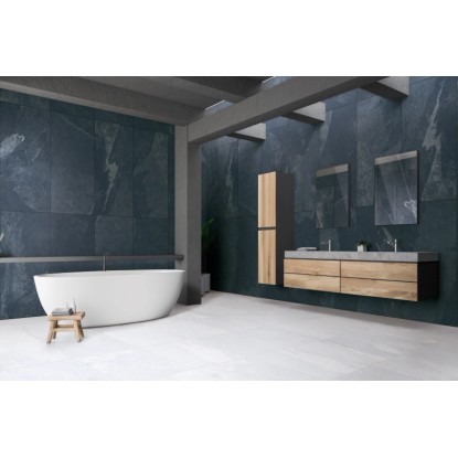 Talna ploščica Marquinia Fina kamenina Nero 60 cm x 60 cm