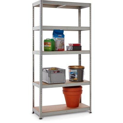 Kovinski vtični regal za velike obremenitve pocinkan 180 cm x 90 cm x 40 cm