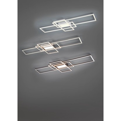 Trio Stropna LED-svetilka Circle 60 W nikelj mat