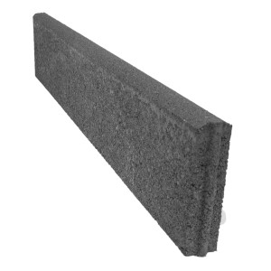 Oblak Vrtni robnik 100 cm x 20 cm x 5 cm polkrožen cementno siva