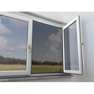 Mreža proti mrčesu za okno 110 cm x 130 cm antracit