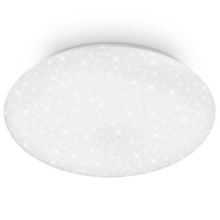 Brilo LED stropna svetilka Verb z učinkom zvezdnega neba bela Ø 48,5 cm