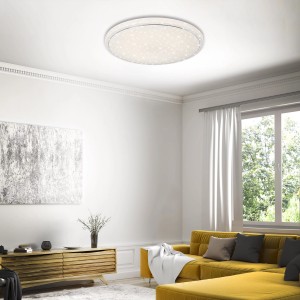 Brilo LED Stropna svetilka Star bela 43 W