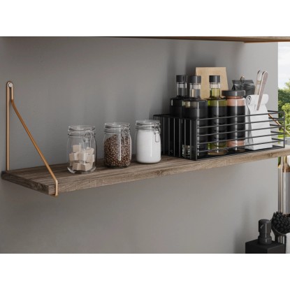 Stenski regal iz MDF Oldham 1,8 cm x 80 cm x 20 cm hrast Sonoma