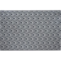 Zunanja preproga iz polipropilena 180 x 120 cm antracitno siva z vzorcem