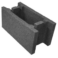 Oblak Opažni H-blok 19 cm x 19 cm x 39 cm cementno siva