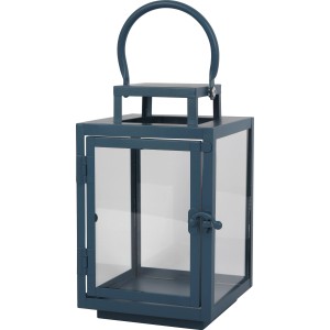 Kovinska laterna Modra 22,5 cm