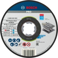Bosch X-Lock Rezalna plošča Standard za inox WA 60 T BF Ø 125 mm paket 10