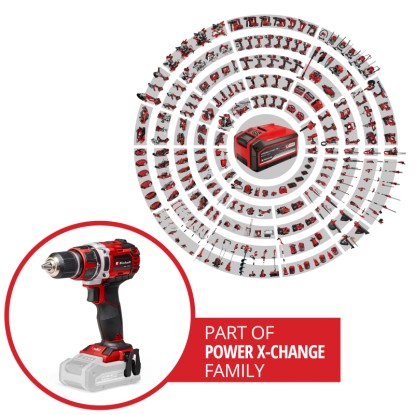 Einhell Power x-Change baterijski vrtalni vijačnik TE-CD 18/50 Li BL Solo