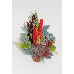 Nagrobni aranžma iz suhega cvetja