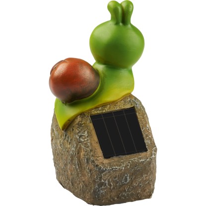 Solarni LED-kamen s polžem