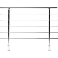Dieda Ograjna garnitura vodoravne palice iz eloks. aluminija 120 cm x 150 cm
