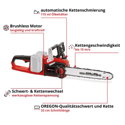 Einhell Akumulatorska verižna žaga GE-LC 36/35 Li Solo Power x-Change