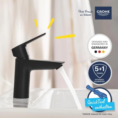Grohe QuickFix Armatura za umivalnik enoročna mešalna Start S črna