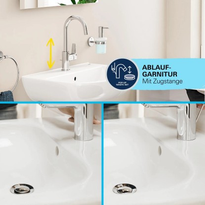 Grohe QuickFix Armatura za umivalnik enoročna mešalna Start Alira krom L
